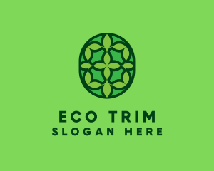 Eco Leaf Tile logo design