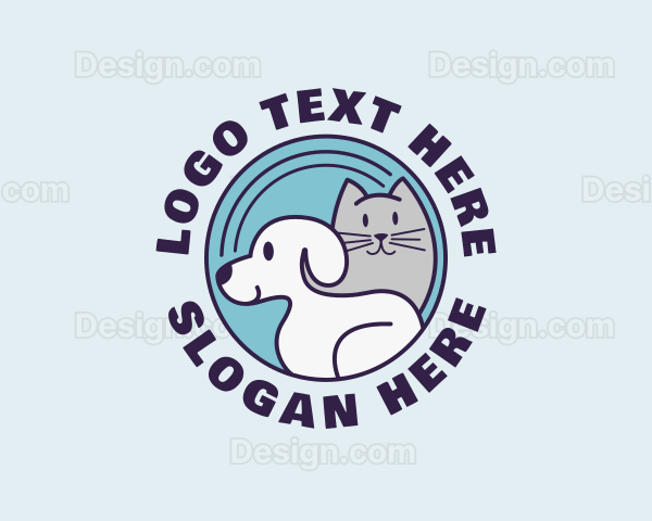 Dog Cat Veterinarian Logo