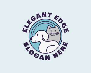 Dog Cat Veterinarian Logo