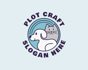 Dog Cat Veterinarian Logo