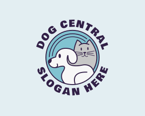 Dog Cat Veterinarian logo design