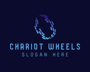 Abstract Wheel Technology logo design