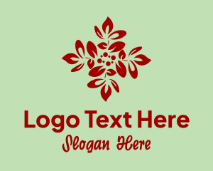 Christmas Leaf Decoration logo