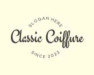 Classic Brush Calligraphy logo design