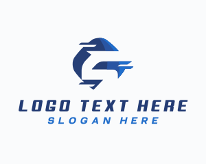 Logistics Delivery Letter S Logo