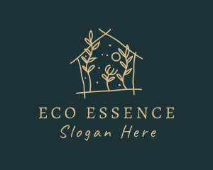 Eco Leaf Home  logo design