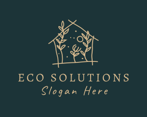 Eco Leaf Home  logo design