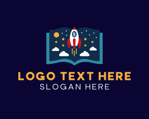 Star Rocket Ship Book logo