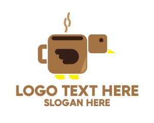 Brown Coffee Bird logo