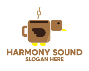 Brown Coffee Bird logo