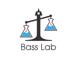 Legal Science Lab Scales of Justice logo design