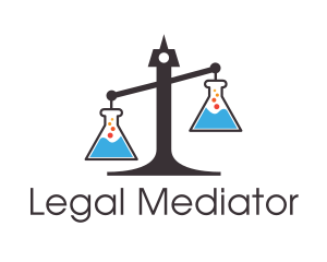 Legal Science Lab Scales of Justice logo design