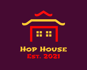 Oriental House Temple logo design