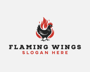 Roast Chicken Barbecue logo design