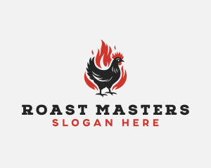 Roast Chicken Barbecue logo design