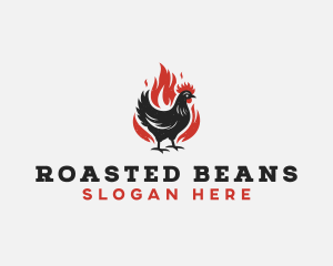 Roast Chicken Barbecue logo design