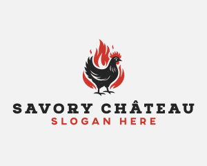 Roast Chicken Barbecue logo design