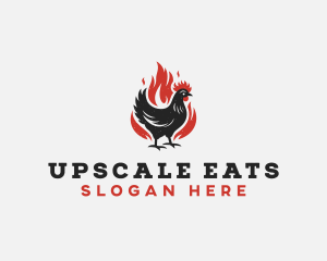 Roast Chicken Barbecue logo design