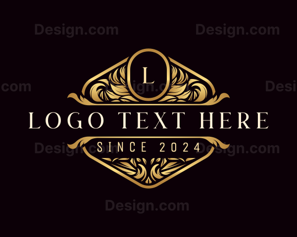 Luxury Leaf Ornament Logo