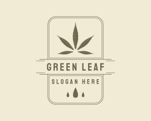 Marijuana Leaf Extract logo design