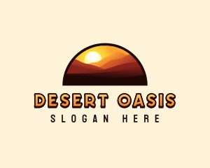 Dessert Sun Dune logo design