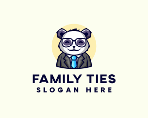 Professional Panda Formal Suit logo design