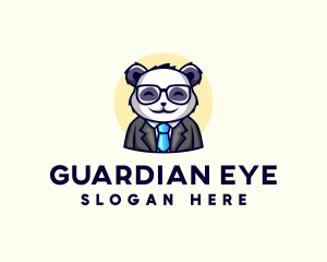 Professional Panda Formal Suit logo design