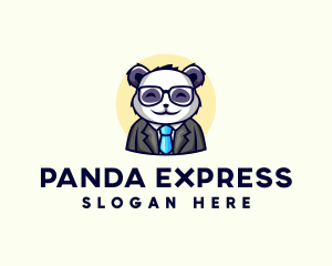 Professional Panda Formal Suit logo design