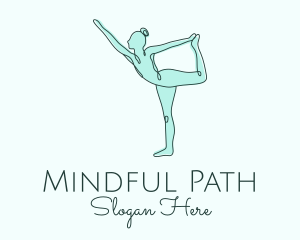 Yoga Pilates Exercise Logo