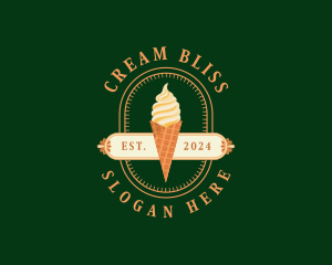 Ice Cream Dessert logo design