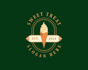 Ice Cream Dessert logo design