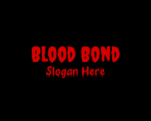Scary Blood Drip Business logo