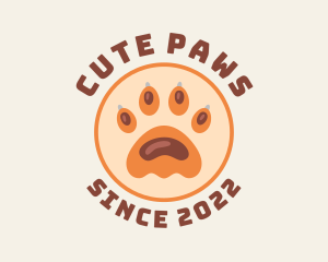 Animal Paw Print logo design