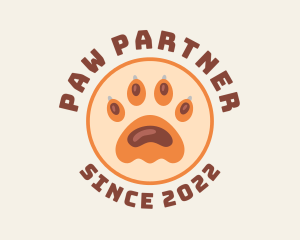 Animal Paw Print logo design