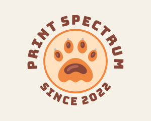 Animal Paw Print logo design