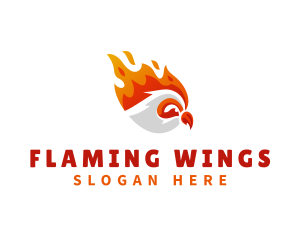 Burning Chicken Diner logo design