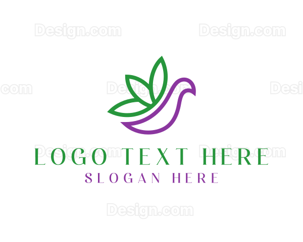 Natural Herb Bird Logo