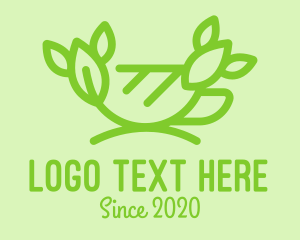 Organic Green Tea Cup logo