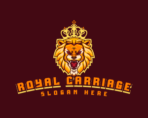 Royal King Lion logo design