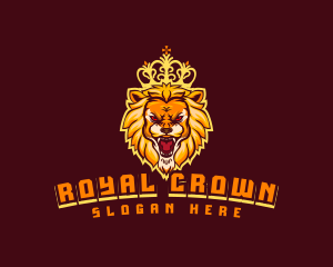 Royal King Lion logo design