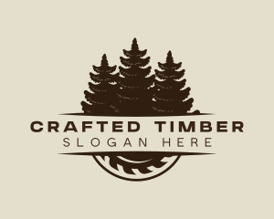 Logging Forest Lumberjack logo design