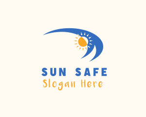 Beach Wave Sun logo