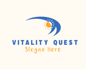 Beach Wave Sun logo