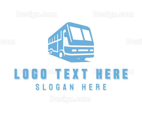 Shuttle Bus Commuter Vehicle Logo