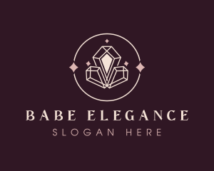 Elegant Sparkle Crystal logo design