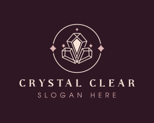 Elegant Sparkle Crystal logo design