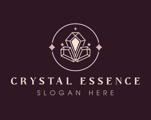 Elegant Sparkle Crystal logo design