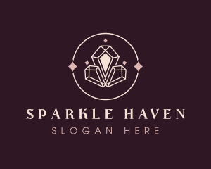 Elegant Sparkle Crystal logo design