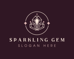 Elegant Sparkle Crystal logo design