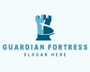 Airplane Fortress Logistics logo design